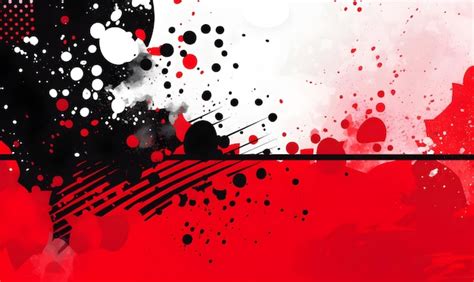 Rojo blanco y negro fondo grunge abstracto | Imagen Premium generada con IA