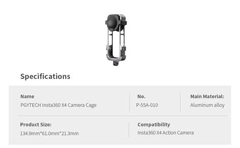 Amazon Pgytech Aluminum Camera Cage For Insta X Protective