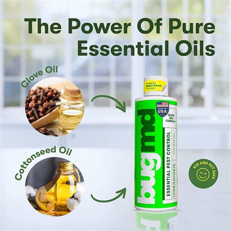 Pest Control Essential Oil Concentrate 3.7 oz - Plant-Based BugMD Spray