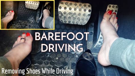 Barefoot Driving Removing Shoes While Driving Valentino Flats To Barefoot Youtube