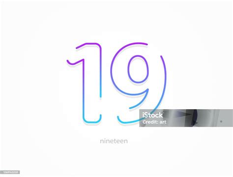 angka alfabet font gradien modern desain gaya kreatif  trendi