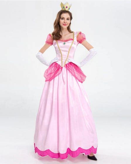 Classic Princess Peach Womens Costume Blossom Costumes