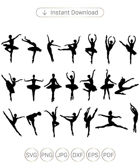 Ballerina Svg Ballet Svg Ballerina Silhouette Ballet Etsy