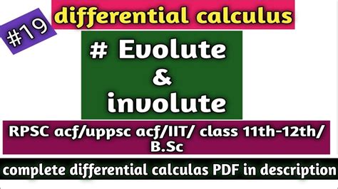 Evolute And Involute Youtube