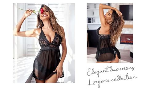 Buy Billebon Women Babydoll Sleepwear Lingerie Night Dress Lingerie For