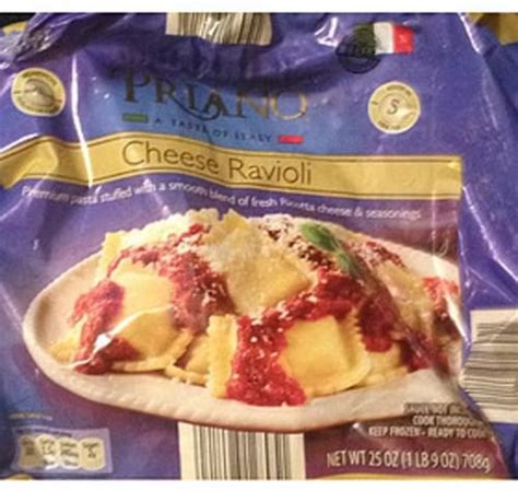 Priano Cheese Ravioli 138 G Nutrition Information Innit