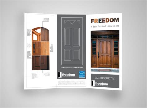 Freedom Door Brochure Design On Behance