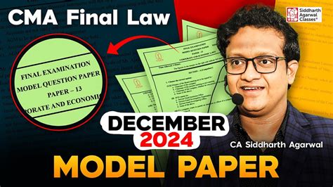 Cma Final Law Model Question Paper December Siddharth Agarwal