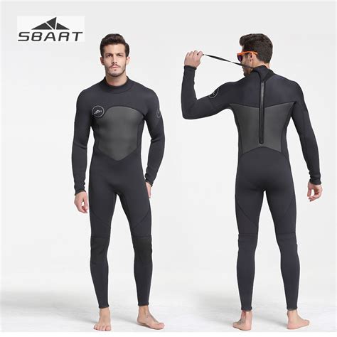 Sbart Winter Mens 5mm Neoprene Wetsuit Warm One Piece Wet Suit Diving