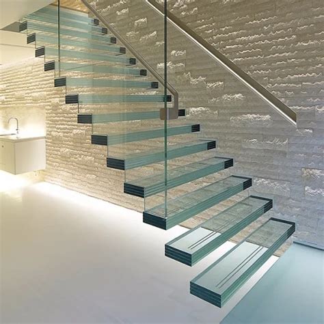 Modern Float Straight Glass Staircase Staircase And Modern Float