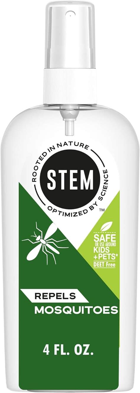 Stem For Mosquitoes Deet Free Spray With Botanical Extracts 4 Fl Oz Health