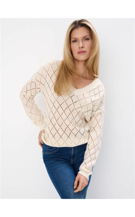 Maglione Con Scollo A V Colore Nude MOHITO DH L