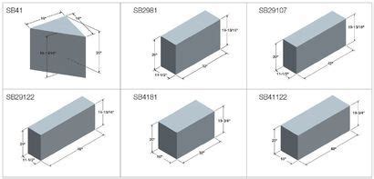 Schluter Shower Pan Sizes Chart