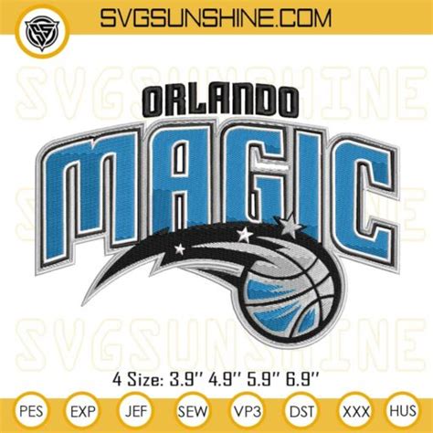 Orlando Magic Logo Embroidery Design