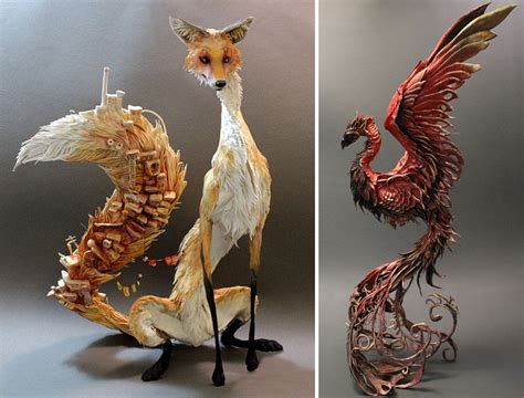 Sculptor Merges Animals And Plants In Otherworldly Sculptures Bored Panda