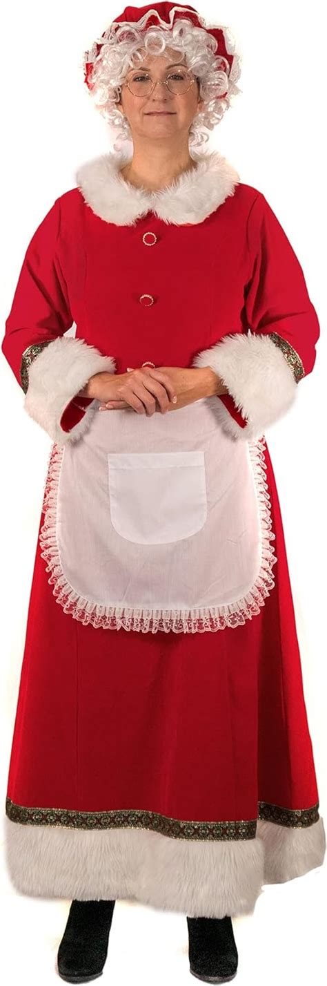 Adult Mrs Claus Costumes And Accessories Deluxe Theatrical Quality