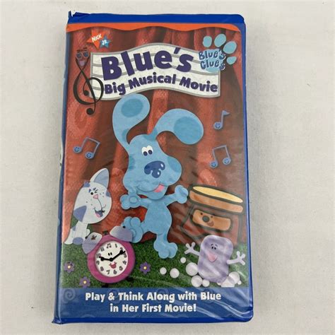 Blue's Clues Blue's Big Musical Movie VHS, 2000 Clamshell Case Nick Jr. - Etsy