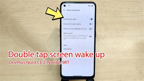 How To Enable Double Tap Screen Wake Up On OnePlus Nord CE 2 Nord 2