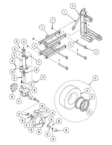 Concord 12 Air Till Drill 196 1101 B28 Caster Heavy Duty