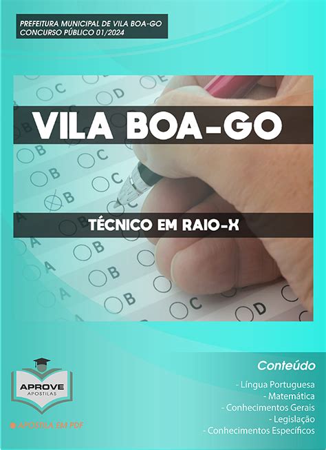 APOSTILA VILA BOA TÉCNICO EM RAIO X Aprove Apostilas