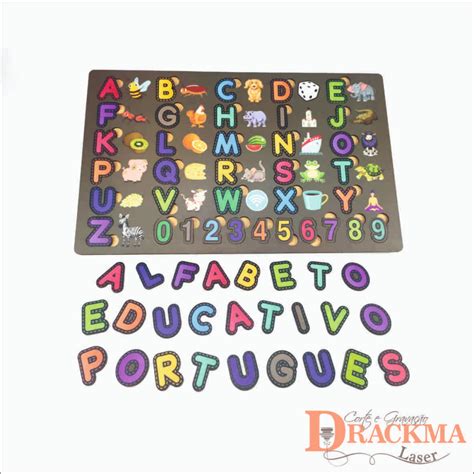 Brinquedos Montessoriano Letras De Alfabeto N Meros Coloridos Em