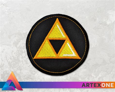 The Legend Of Zelda Triforce Emblem Iron On Embroidered Patch Etsy