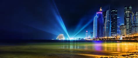 Doha, Qatar Skyline 2K wallpaper download