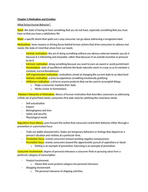 Chapter 5 Motivation and Emotion - Chapter 5 Motivation and Emotion