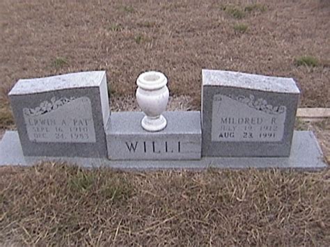 Erwin Arthur Pat Willi Find A Grave Memorial