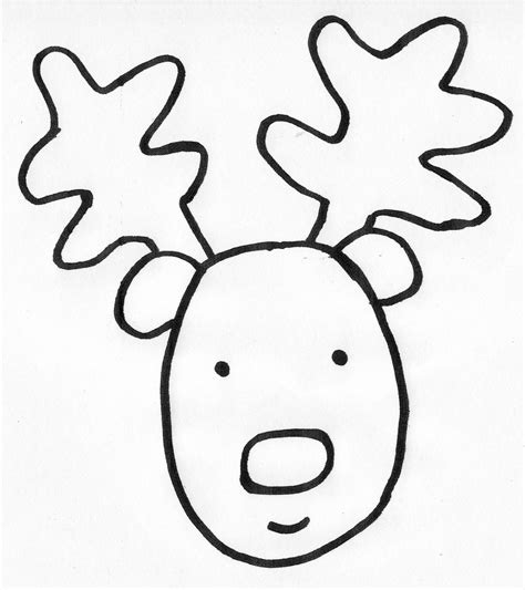 Printable Reindeer Face Template Printable Calendars AT A GLANCE