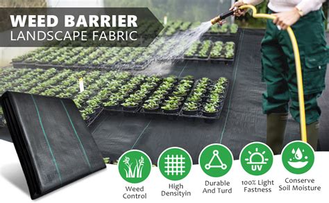 Amazon Enjoin X Ft Oz Weed Barrier Landscape Fabric Heavy