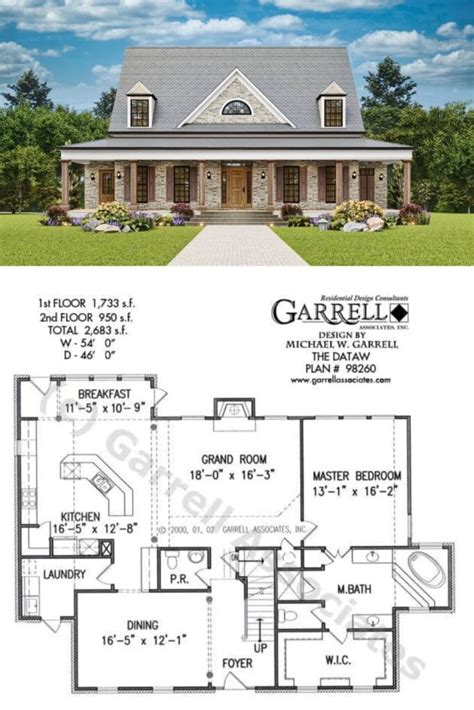 Tidewater Style 5 Bedroom Two Story Dataw Home With Balcony And Jack And Jill Bathroom Floor Plan