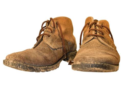 Dirty Work Boots With Mud And Scratches Stock Photo Image Of Filthy