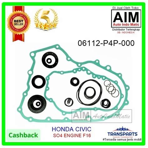 Jual Packing Set Matic Honda Civic Ferio F16 Seal Kit 06112 P4P 000