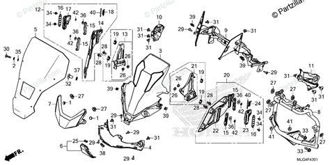 Honda Motorcycle 2022 OEM Parts Diagram For Front Cover 2 Partzilla