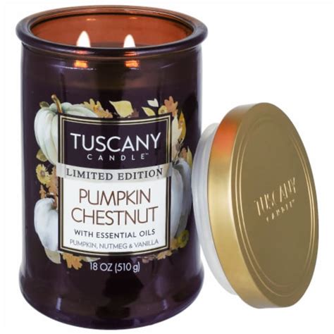 Tuscany Candle Pumpkin Chestnut Limited Edition Scented Painted Jar