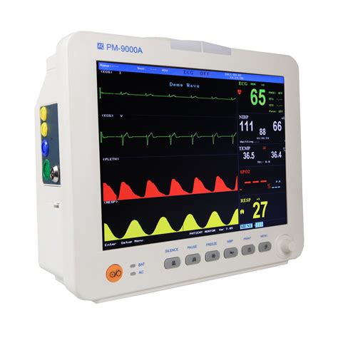 Durable Portable Multiparameter Monitor Color Tft Lcd Patient Monitor