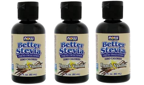 Now Foods Better Stevia Liquid Sweetener 2 Fl Oz 60 Ml 3 Packs