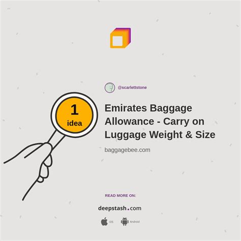 Emirates Baggage Allowance Carry On Luggage Weight Size Deepstash