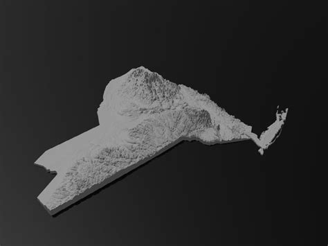 New York State Topographic Map 3D Model Stl For CNC Carving Etsy