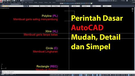 Perintah Dasar Autocad Paling Sering Digunakan Part Youtube