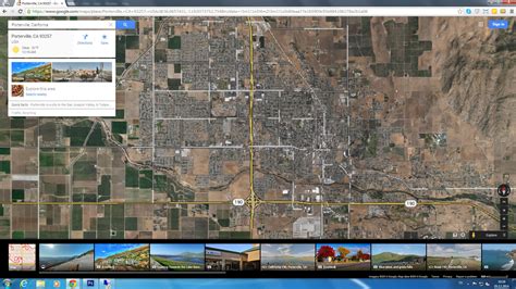 Porterville California Map