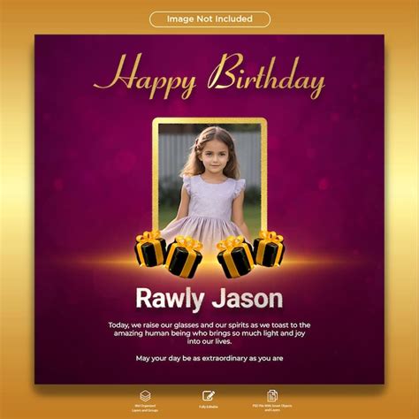 Premium Psd Psd Happy Birthday Post And Birthday Party Celebration