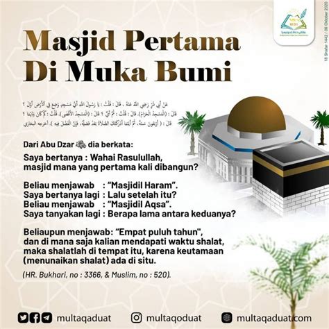 Masjid Yang Pertama Kali Dibangun Oleh Rasulullah Meteor