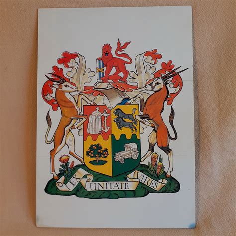 Posters Old Print Of South African Coat Of Arms 1932 To 2000 Was Sold For R10000 On 19 Dec At