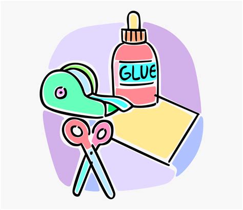 Glue Clipart Scissors - Paper Scissors Glue Clipart , Free Transparent Clipart - ClipartKey