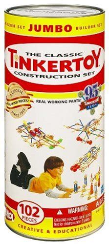 Tinker Toys Jumbo 200 Piece Set: A Fun, Educational Wooden Toy