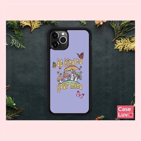 Cottage Core Phone Case Aesthetic Mushroom Butterfly Flowers Phone