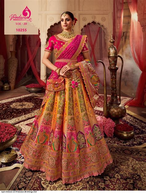 Royal Vrindavan Vol Banarasi Silk Lehenga Choli