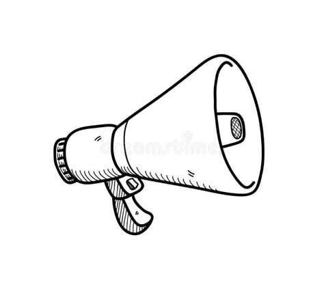 Megaphone Drawn Stock Illustrations Megaphone Drawn Stock